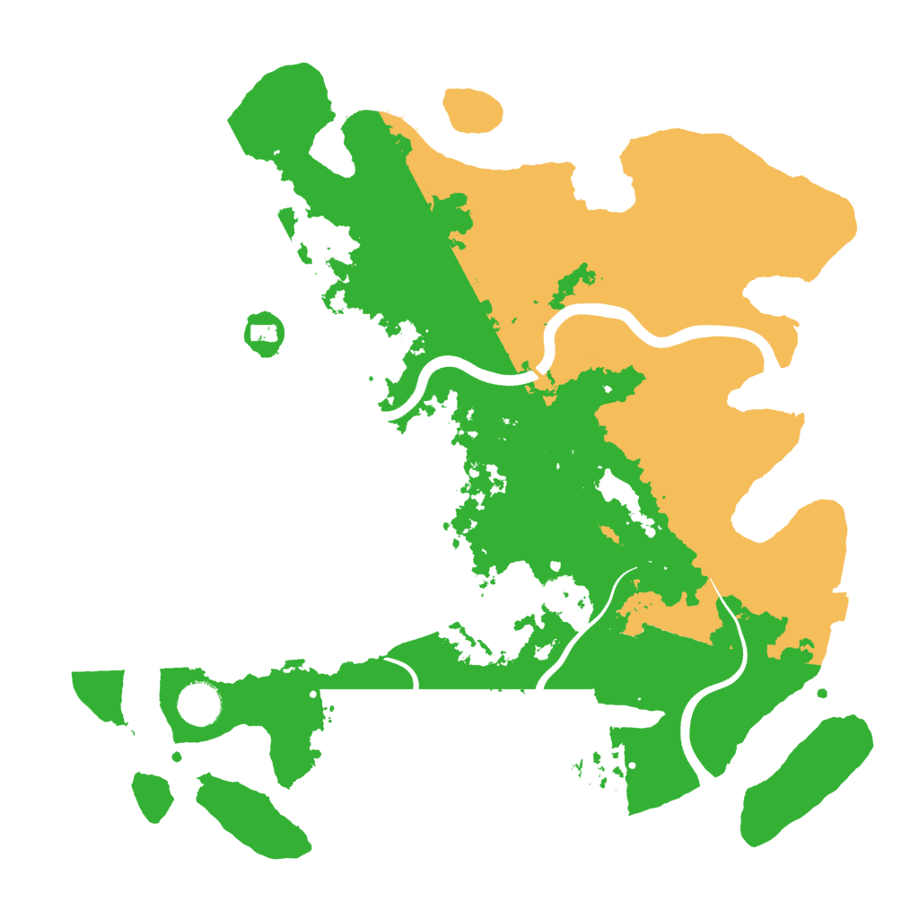 Biome Rust Map: Procedural Map, Size: 3700, Seed: 760937263
