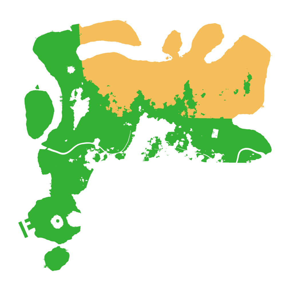 Biome Rust Map: Procedural Map, Size: 3500, Seed: 274667790