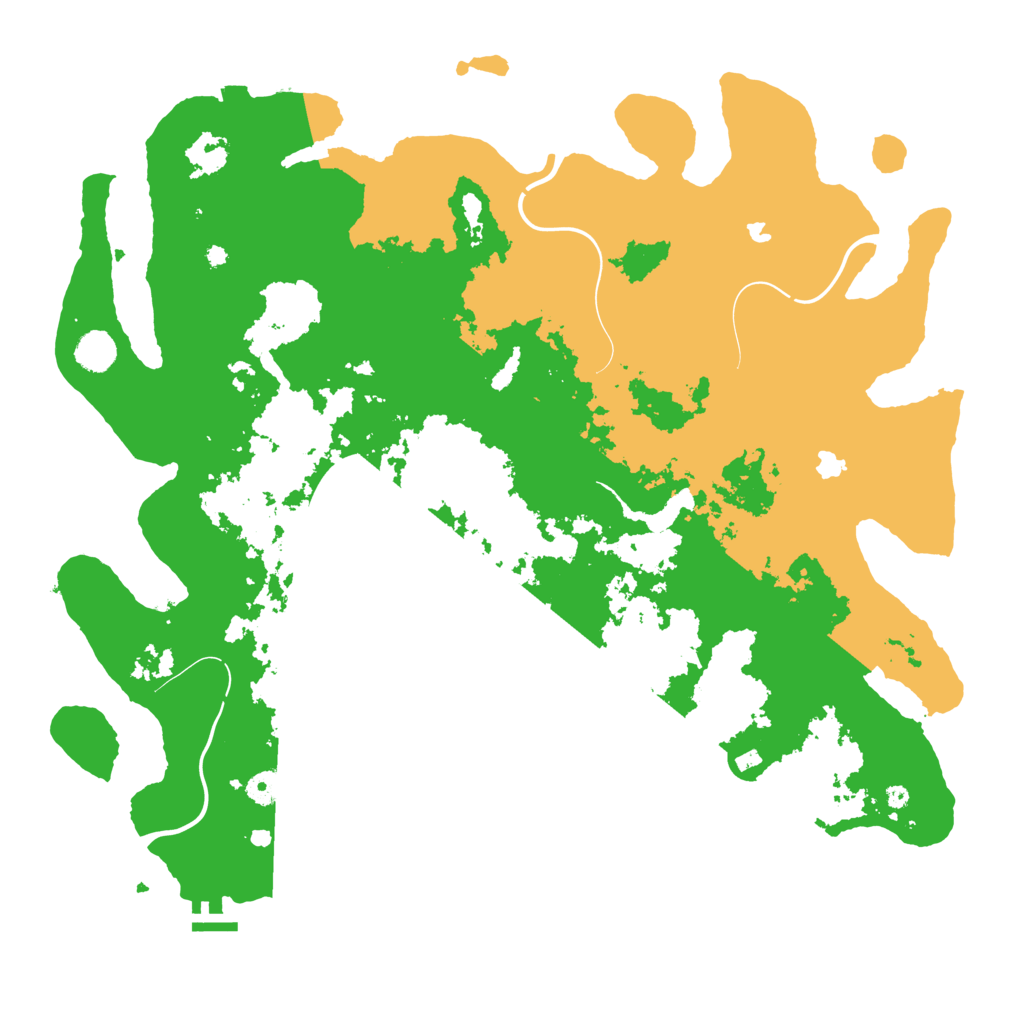 Biome Rust Map: Procedural Map, Size: 4500, Seed: 1609382558