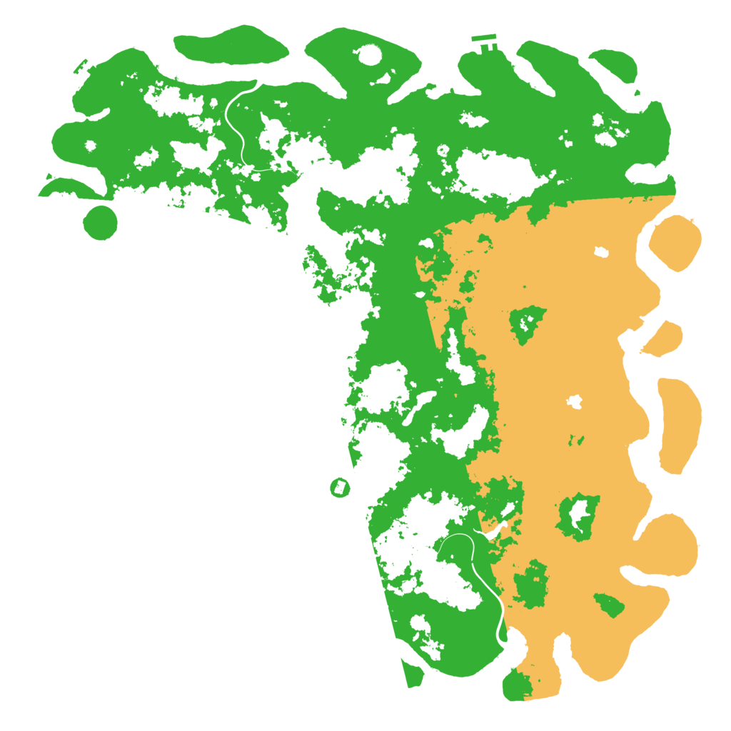 Biome Rust Map: Procedural Map, Size: 6000, Seed: 21489