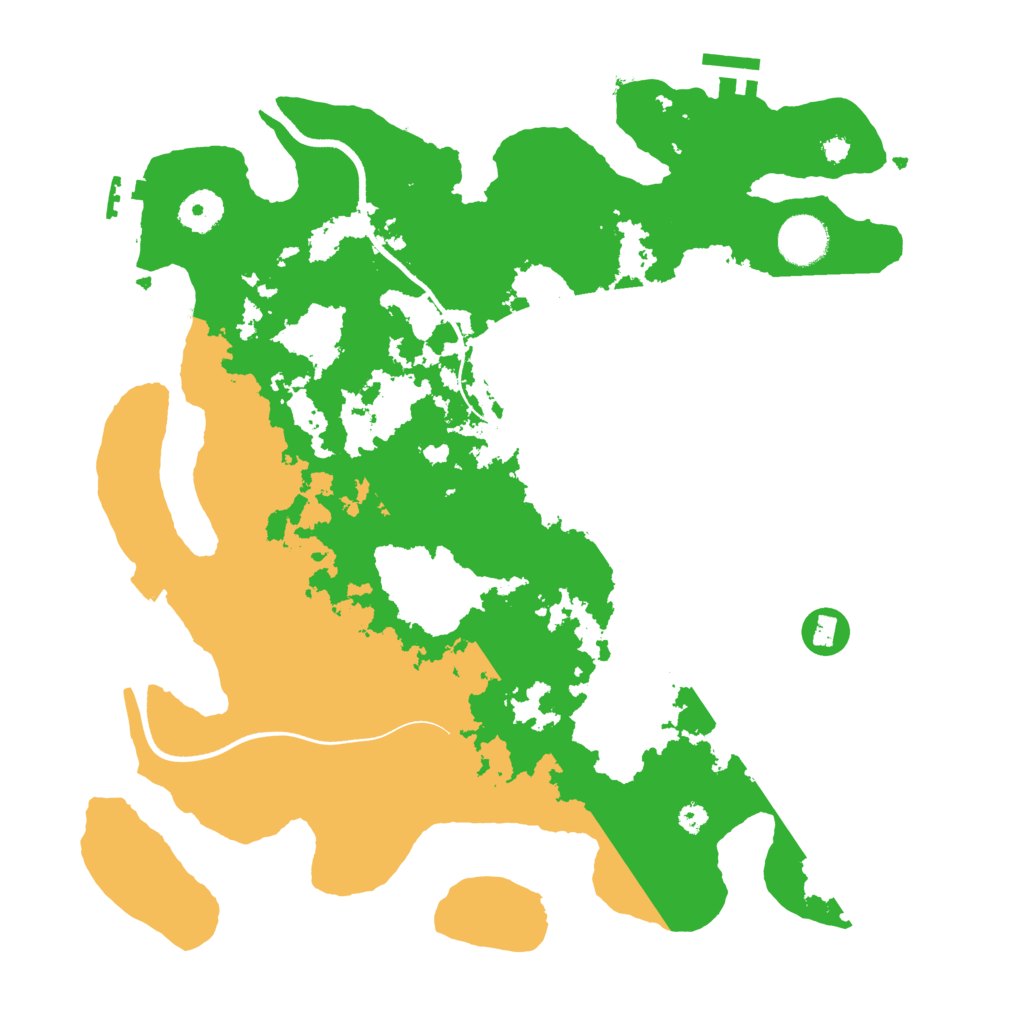 Biome Rust Map: Procedural Map, Size: 3600, Seed: 1152941719