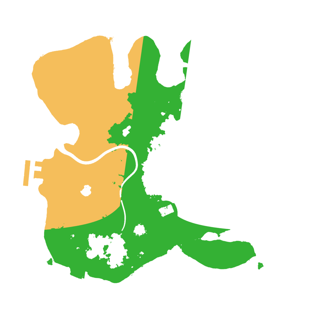 Biome Rust Map: Procedural Map, Size: 2500, Seed: 221080