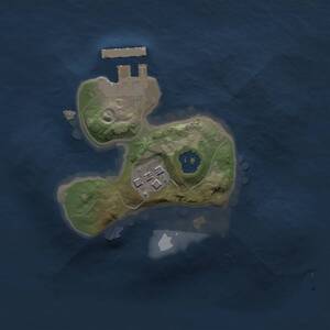 Thumbnail Rust Map: Procedural Map, Size: 1500, Seed: 1609654364, 3 Monuments