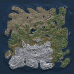 Thumbnail Rust Map: Procedural Map, Size: 4500, Seed: 1937305268, 15 Monuments