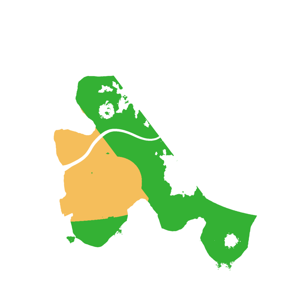 Biome Rust Map: Procedural Map, Size: 2000, Seed: 383716340