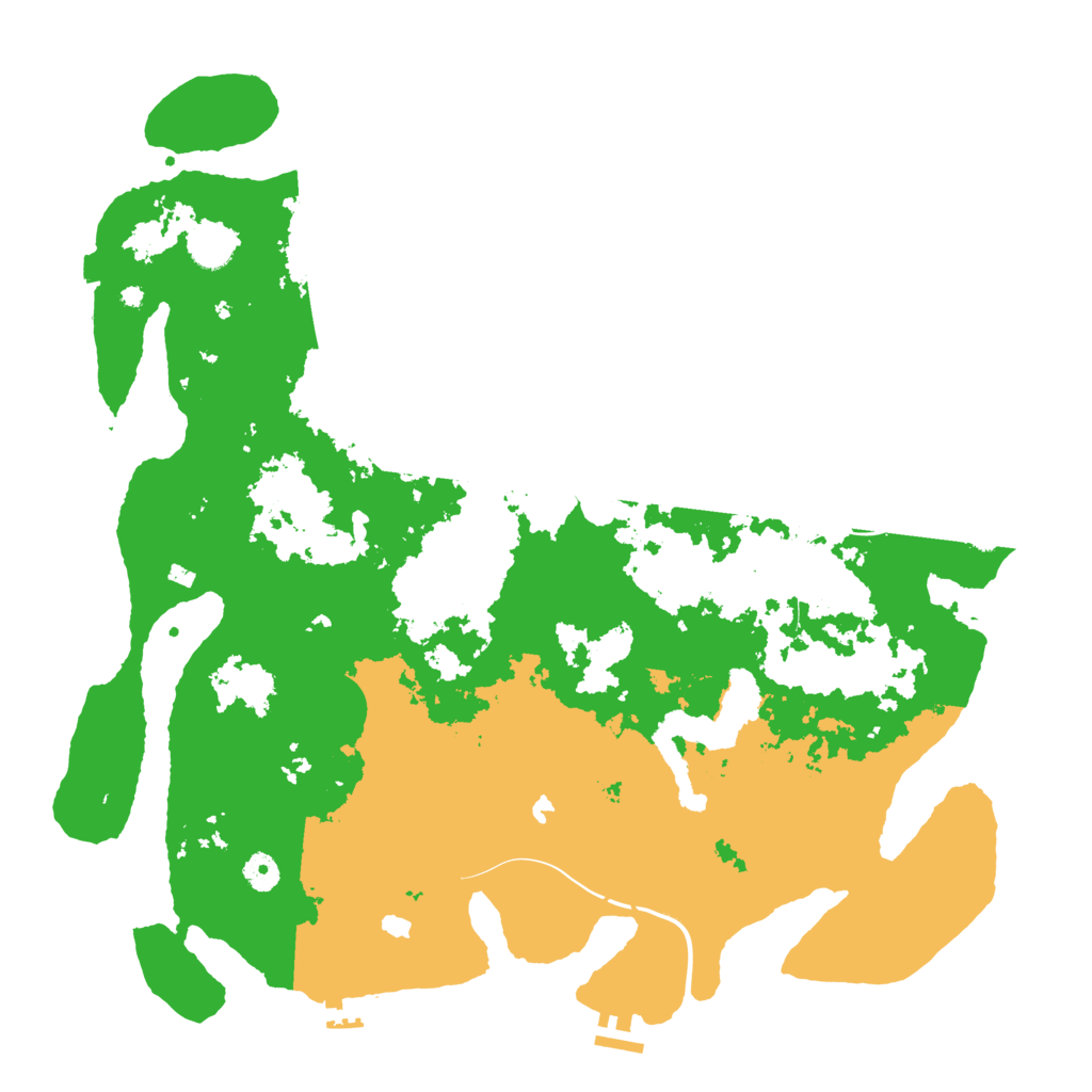Biome Rust Map: Procedural Map, Size: 4500, Seed: 482024