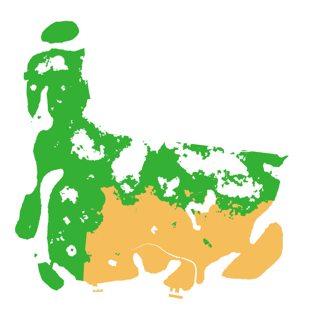 Biome Rust Map: Procedural Map, Size: 4500, Seed: 482024