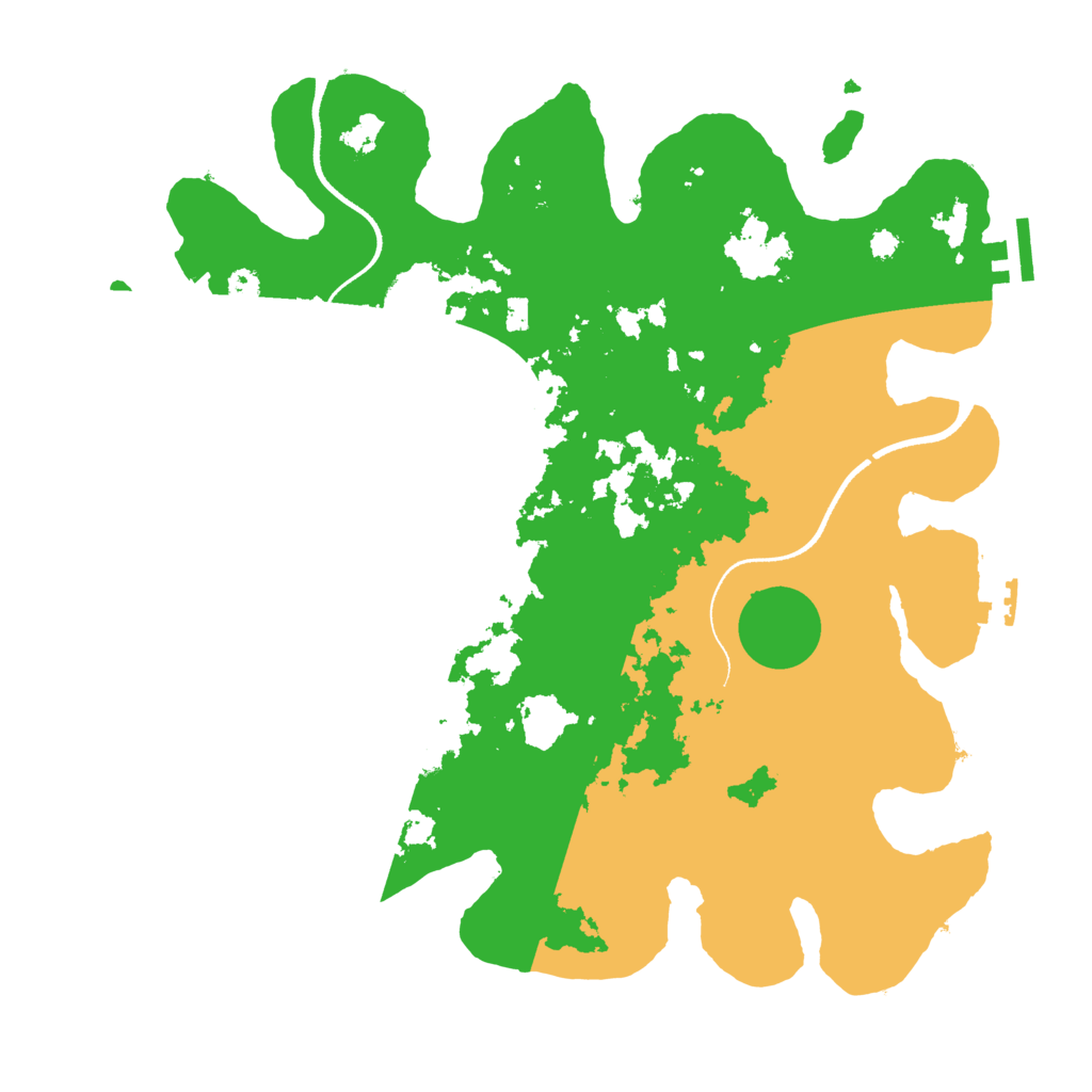 Biome Rust Map: Procedural Map, Size: 3500, Seed: 155381225