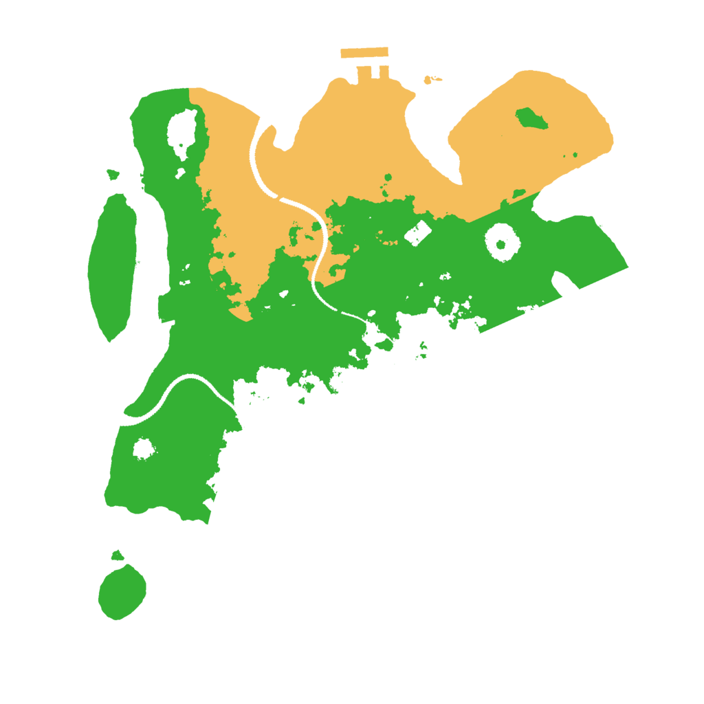 Biome Rust Map: Procedural Map, Size: 3000, Seed: 15512