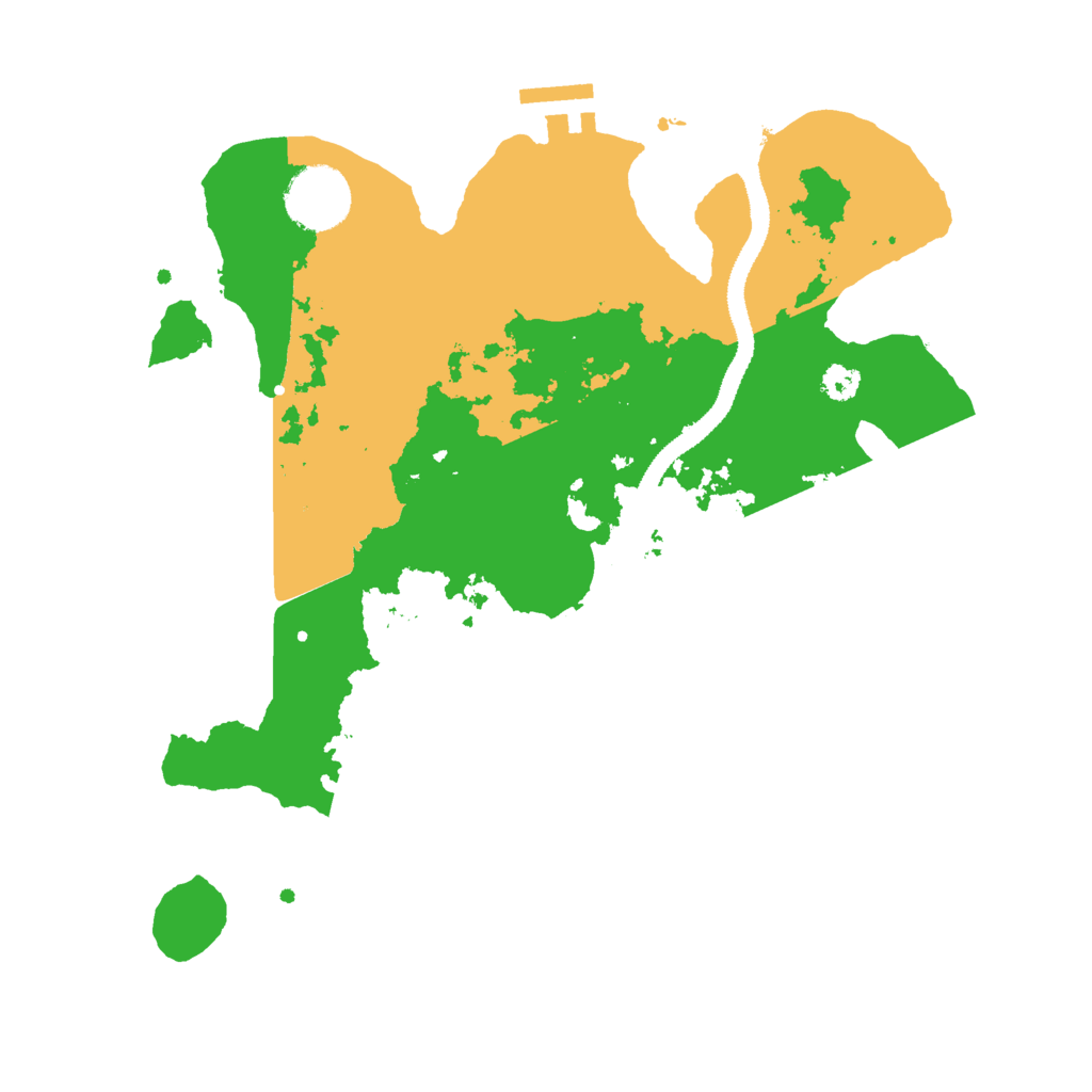 Biome Rust Map: Procedural Map, Size: 3000, Seed: 15512
