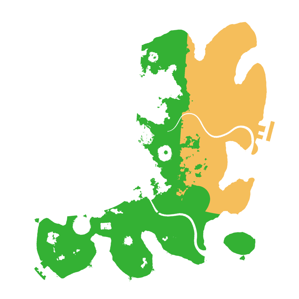 Biome Rust Map: Procedural Map, Size: 3000, Seed: 37977