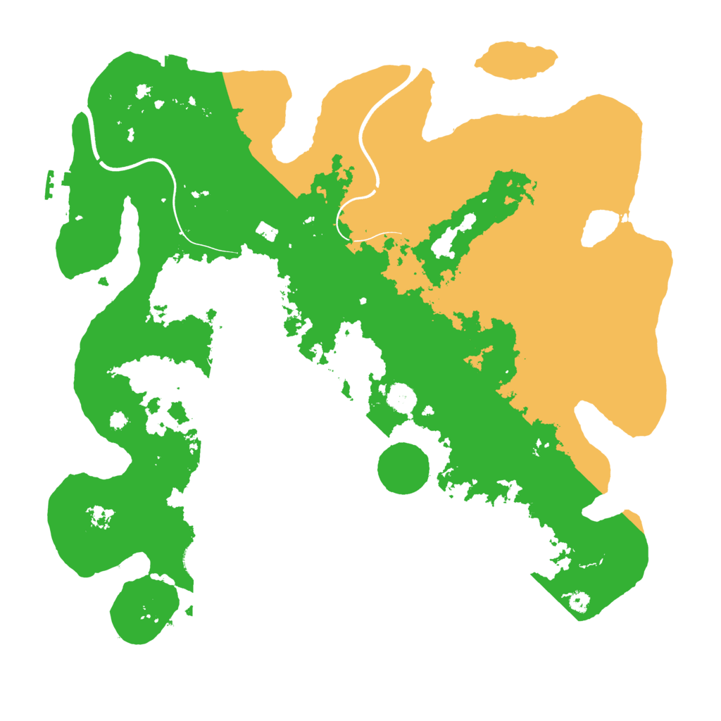 Biome Rust Map: Procedural Map, Size: 3700, Seed: 733351135