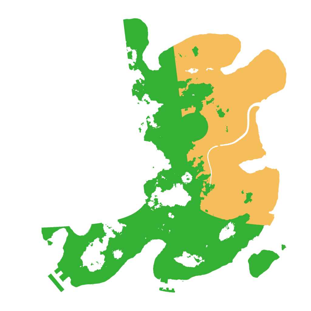 Biome Rust Map: Procedural Map, Size: 3000, Seed: 2091928012