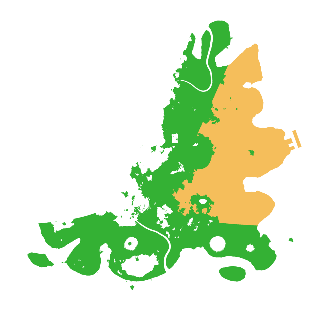 Biome Rust Map: Procedural Map, Size: 3500, Seed: 201463237