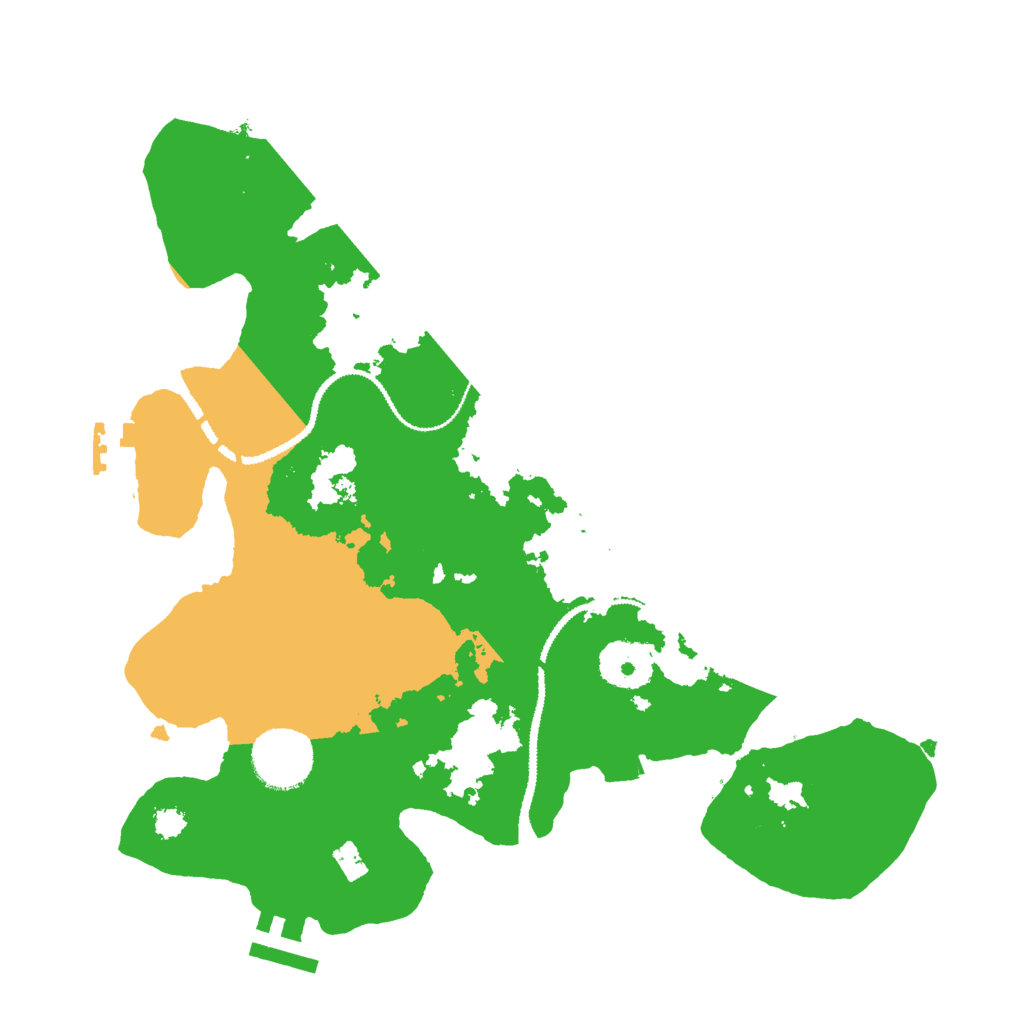 Biome Rust Map: Procedural Map, Size: 3000, Seed: 855328400