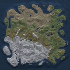 Thumbnail Rust Map: Procedural Map, Size: 4250, Seed: 689777, 16 Monuments