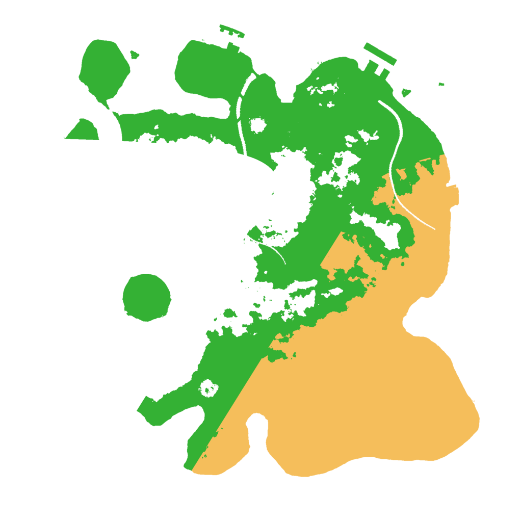 Biome Rust Map: Procedural Map, Size: 3000, Seed: 2941