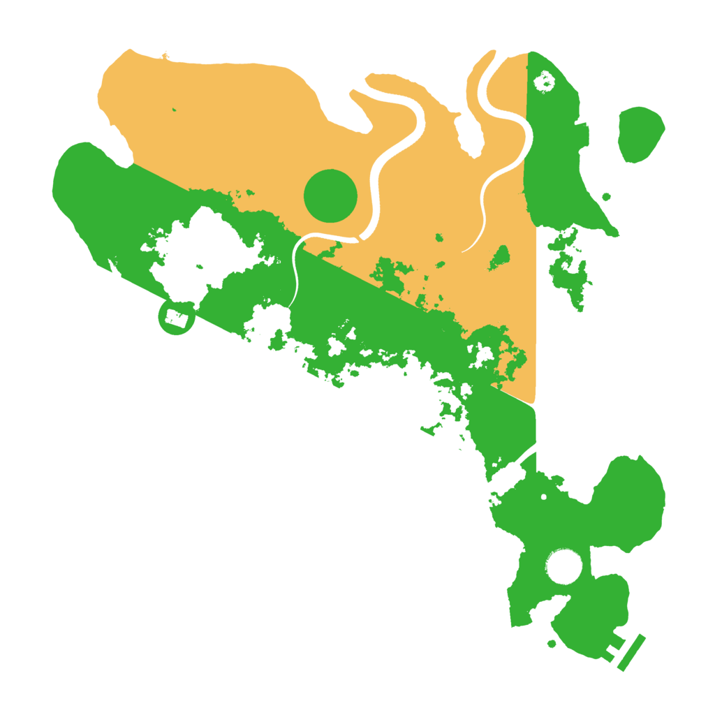 Biome Rust Map: Procedural Map, Size: 3535, Seed: 23377488