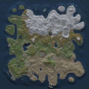 Thumbnail Rust Map: Procedural Map, Size: 4250, Seed: 1499687880, 14 Monuments