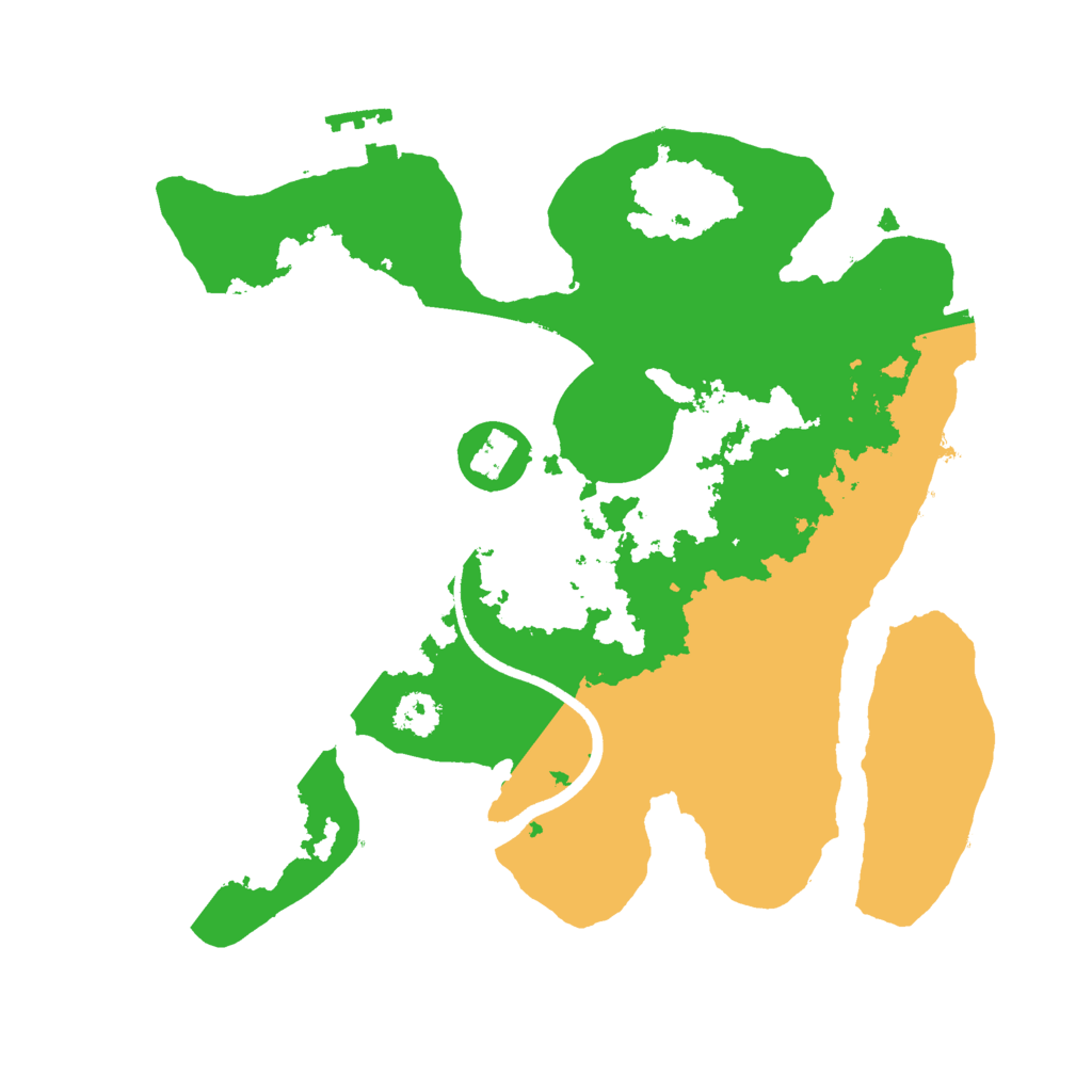 Biome Rust Map: Procedural Map, Size: 2500, Seed: 1500242857