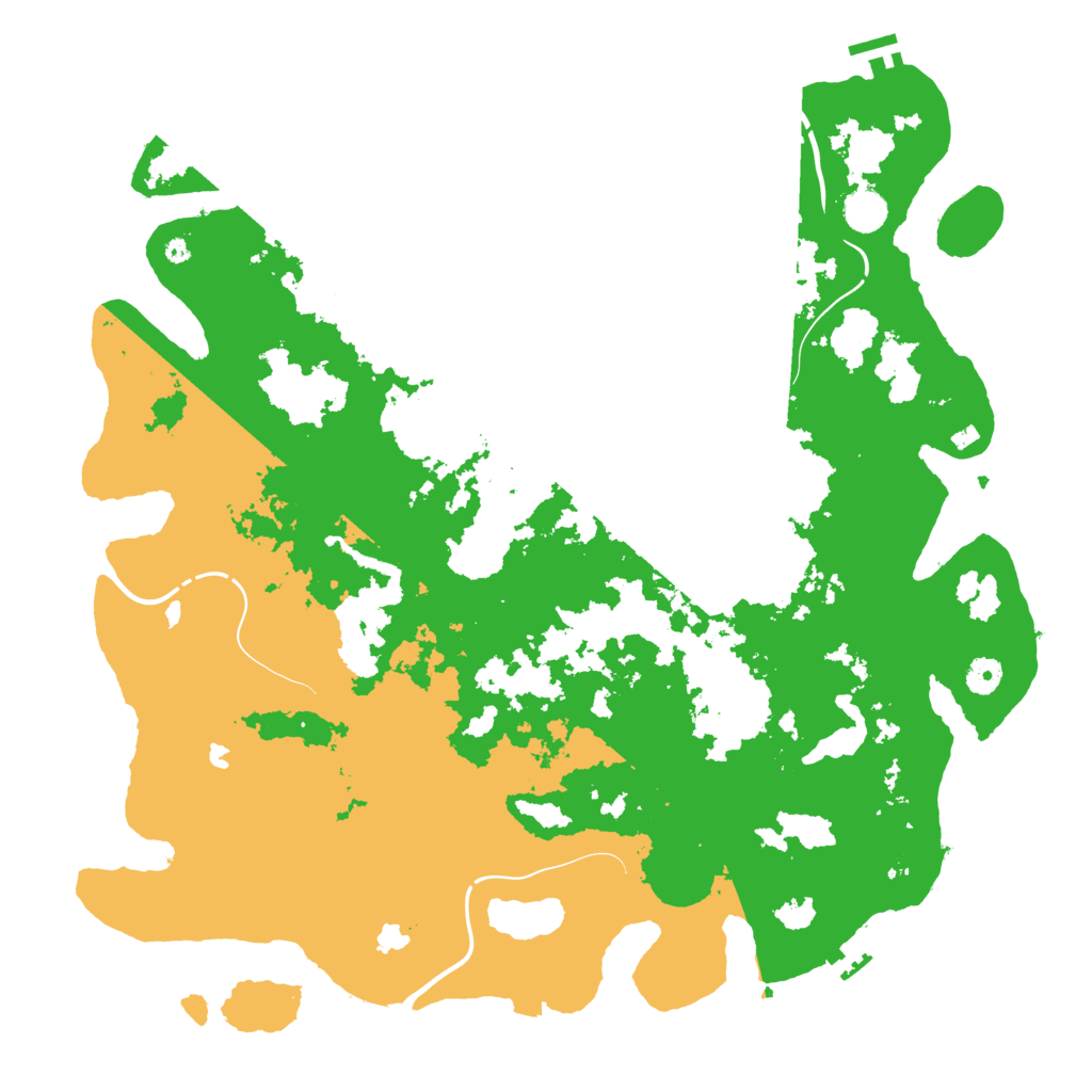 Biome Rust Map: Procedural Map, Size: 4500, Seed: 390943203