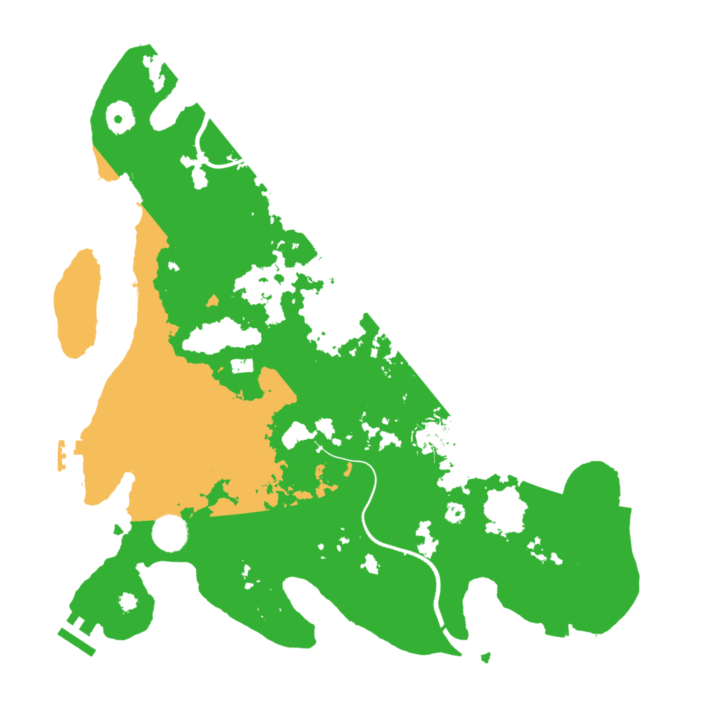 Biome Rust Map: Procedural Map, Size: 3500, Seed: 1305904282