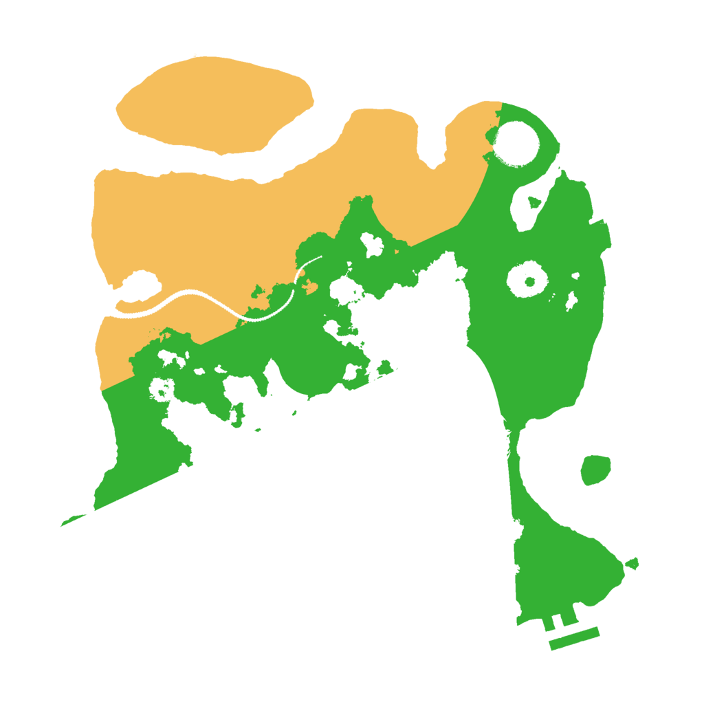 Biome Rust Map: Procedural Map, Size: 2800, Seed: 1548415