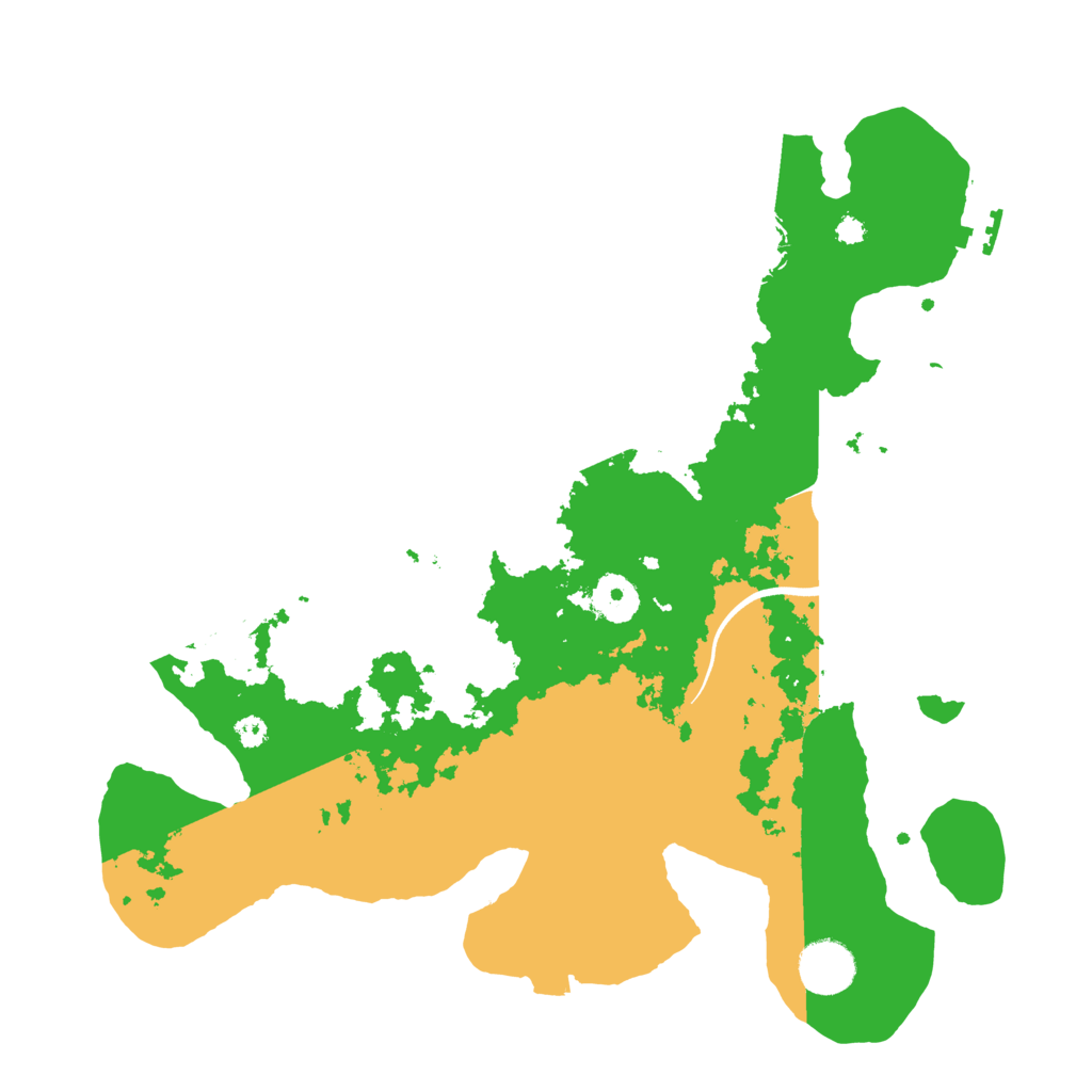 Biome Rust Map: Procedural Map, Size: 3500, Seed: 181793737
