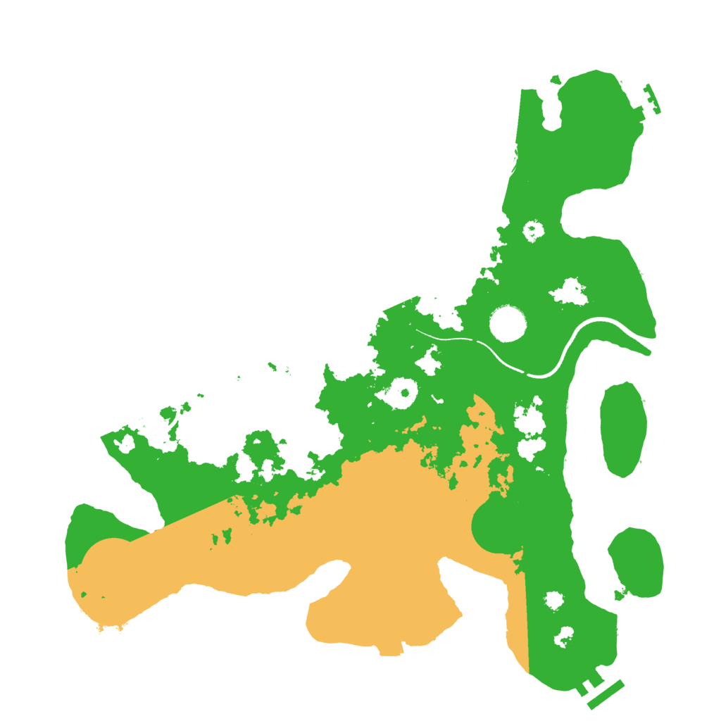 Biome Rust Map: Procedural Map, Size: 3500, Seed: 181793737