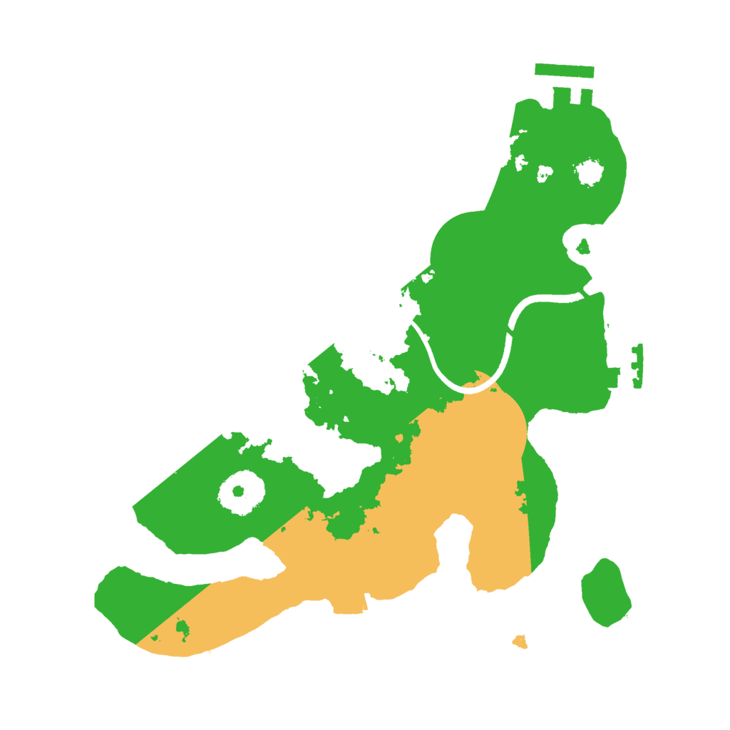 Biome Rust Map: Procedural Map, Size: 2500, Seed: 815642095