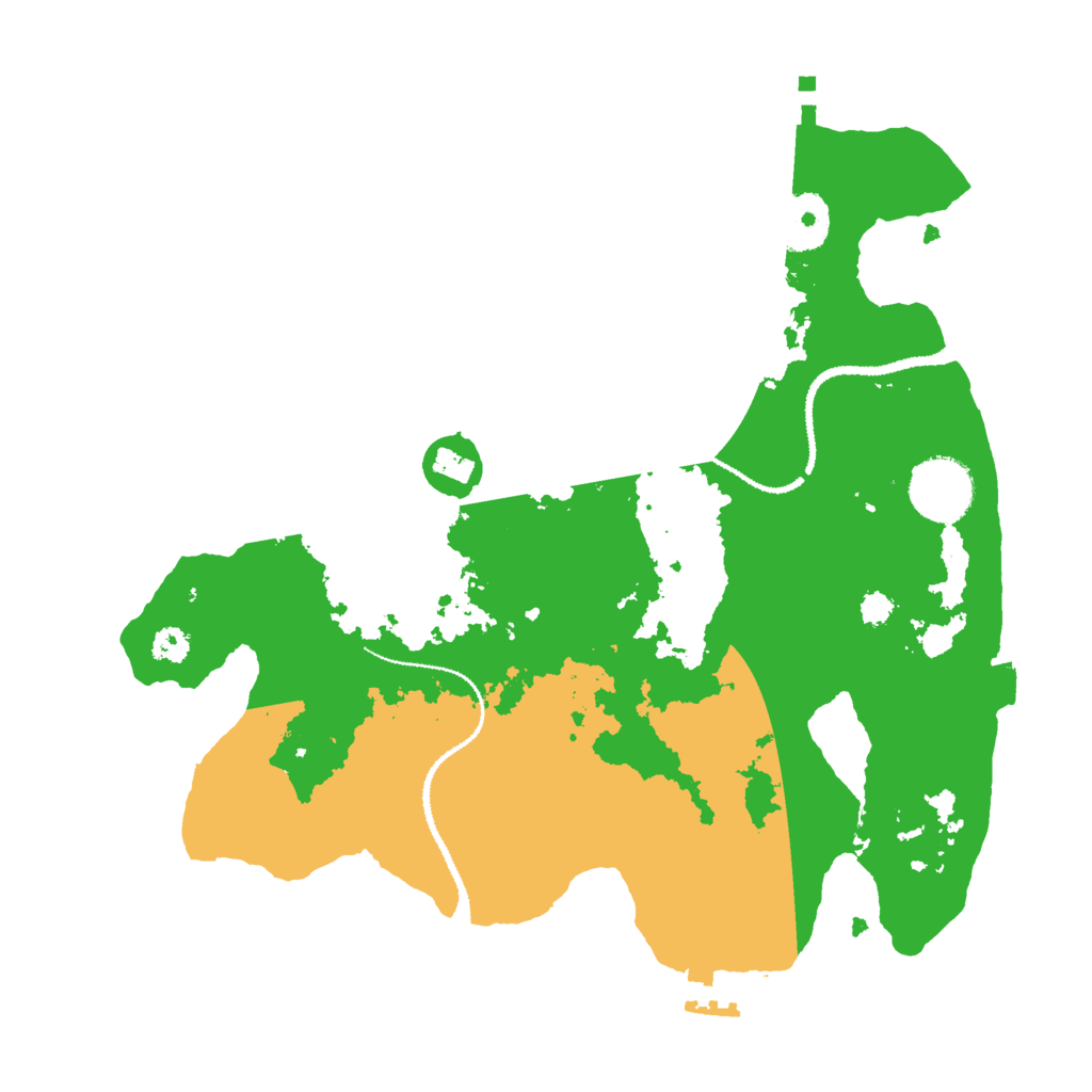 Biome Rust Map: Procedural Map, Size: 3000, Seed: 18364