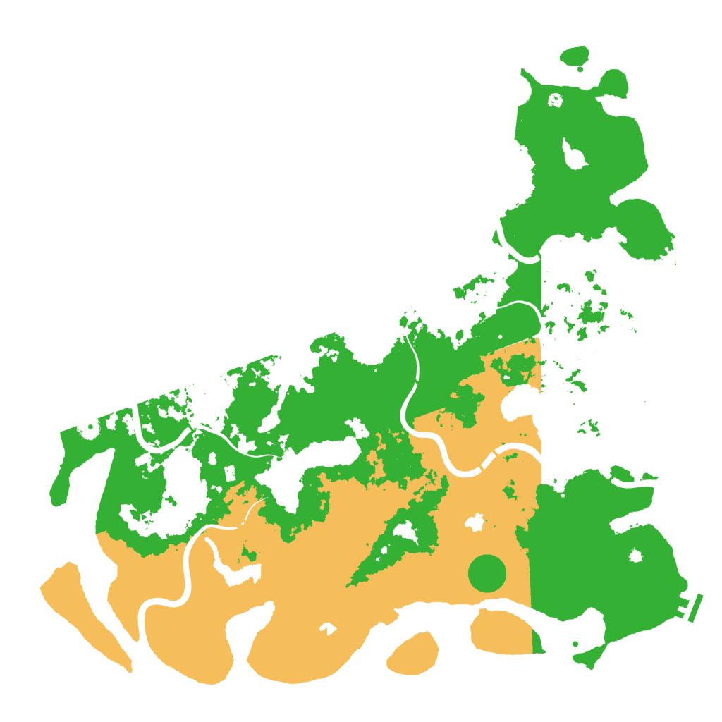 Biome Rust Map: Procedural Map, Size: 5000, Seed: 68912