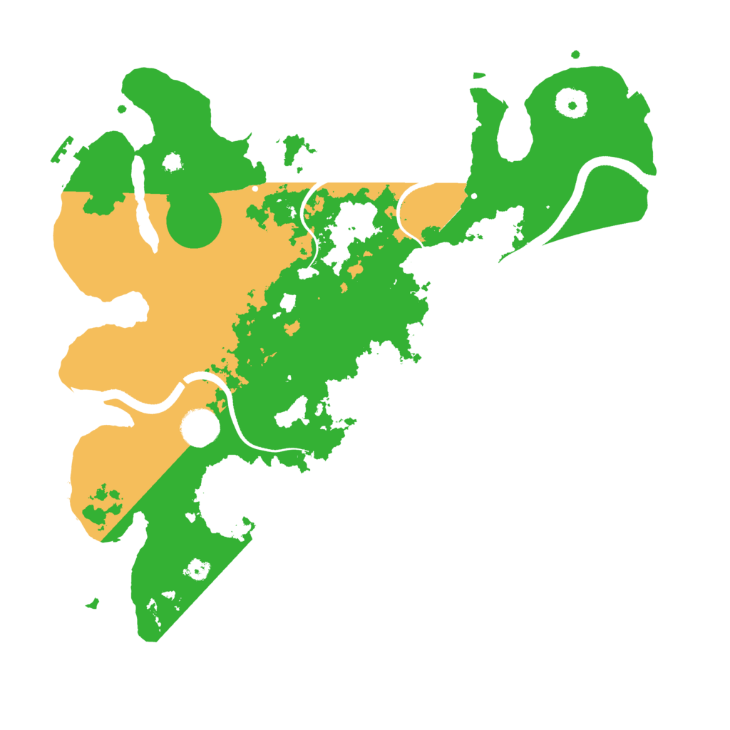 Biome Rust Map: Procedural Map, Size: 3500, Seed: 156046779