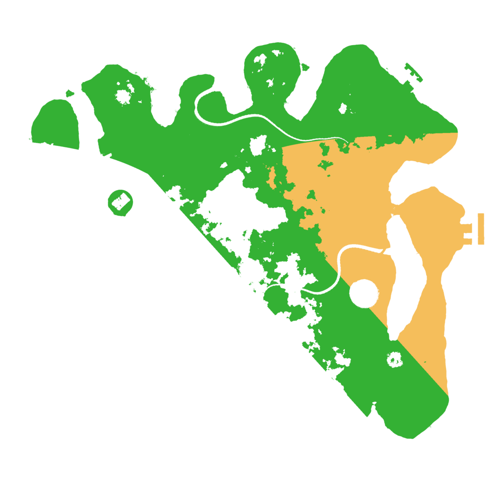 Biome Rust Map: Procedural Map, Size: 3200, Seed: 2105954994