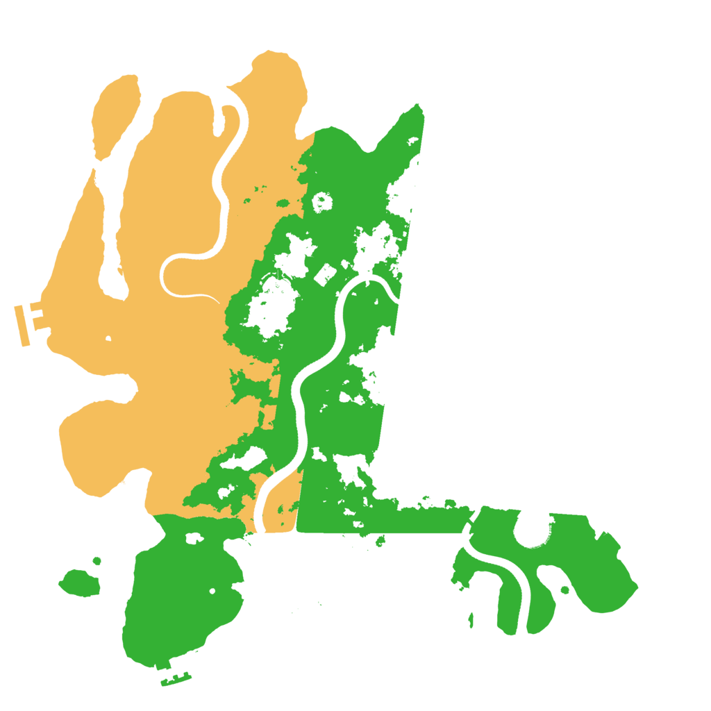 Biome Rust Map: Procedural Map, Size: 3500, Seed: 1456496