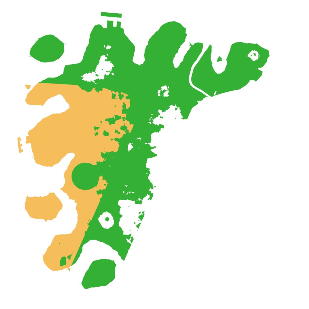 Biome Rust Map: Procedural Map, Size: 3000, Seed: 3496