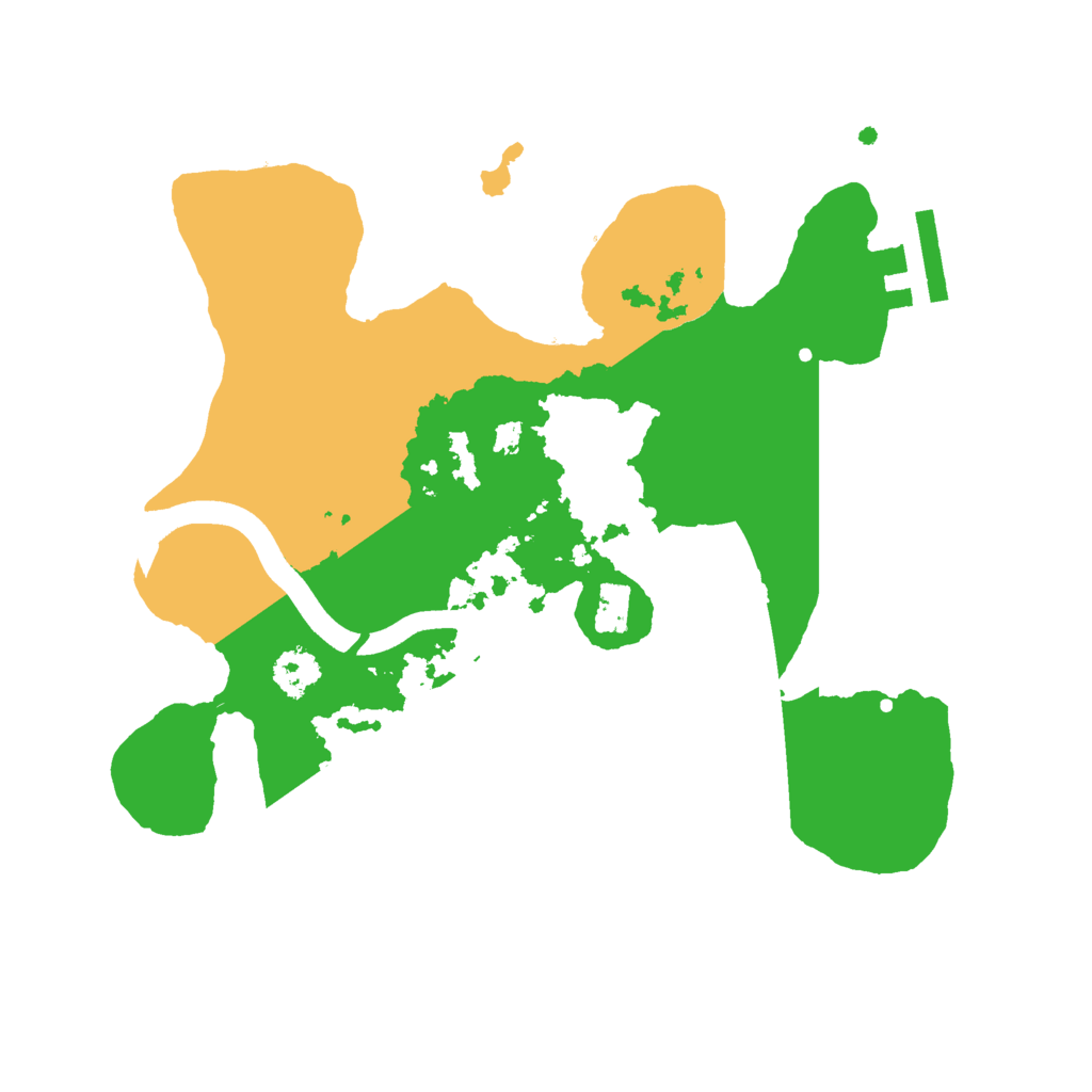 Biome Rust Map: Procedural Map, Size: 2400, Seed: 887764