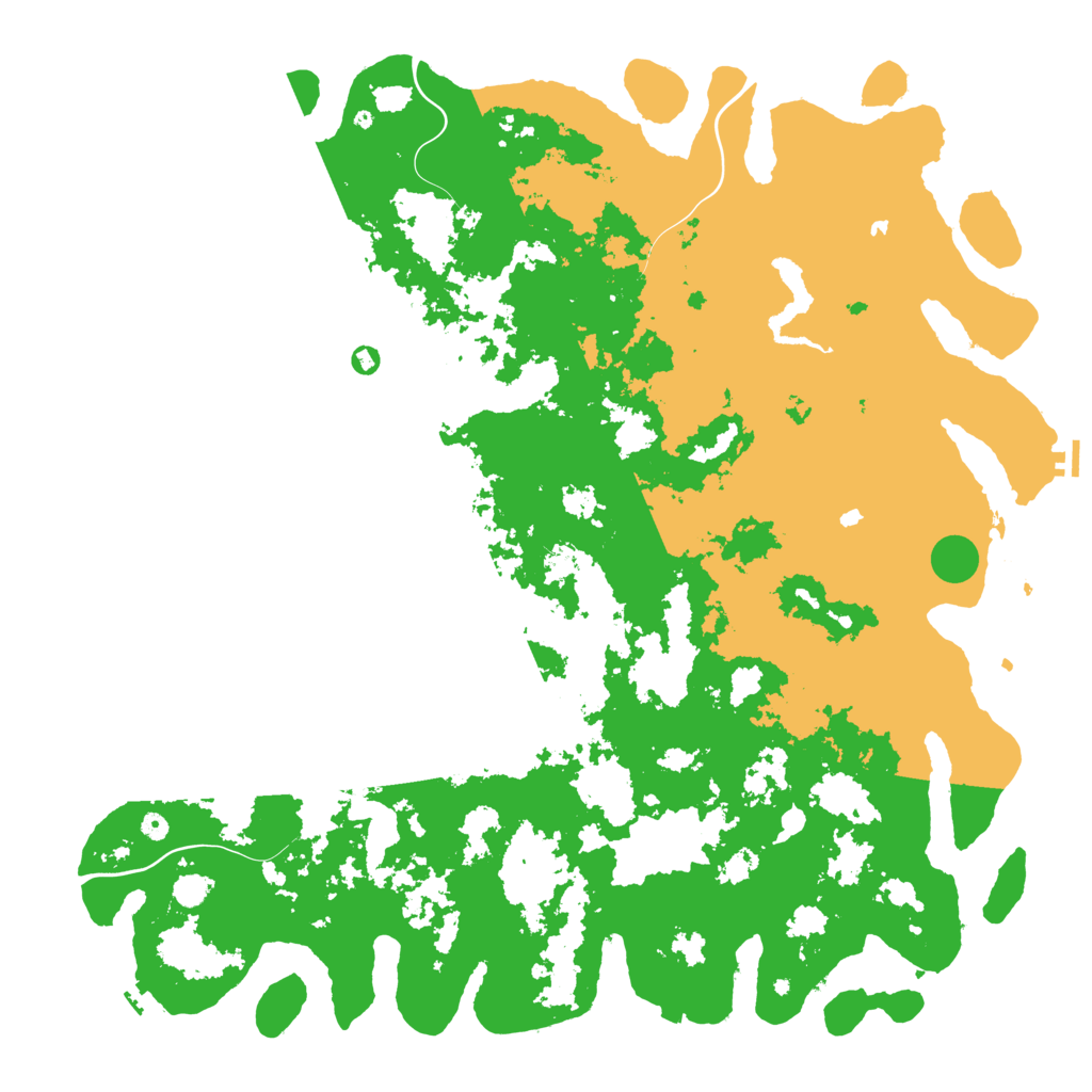 Biome Rust Map: Procedural Map, Size: 6000, Seed: 4206