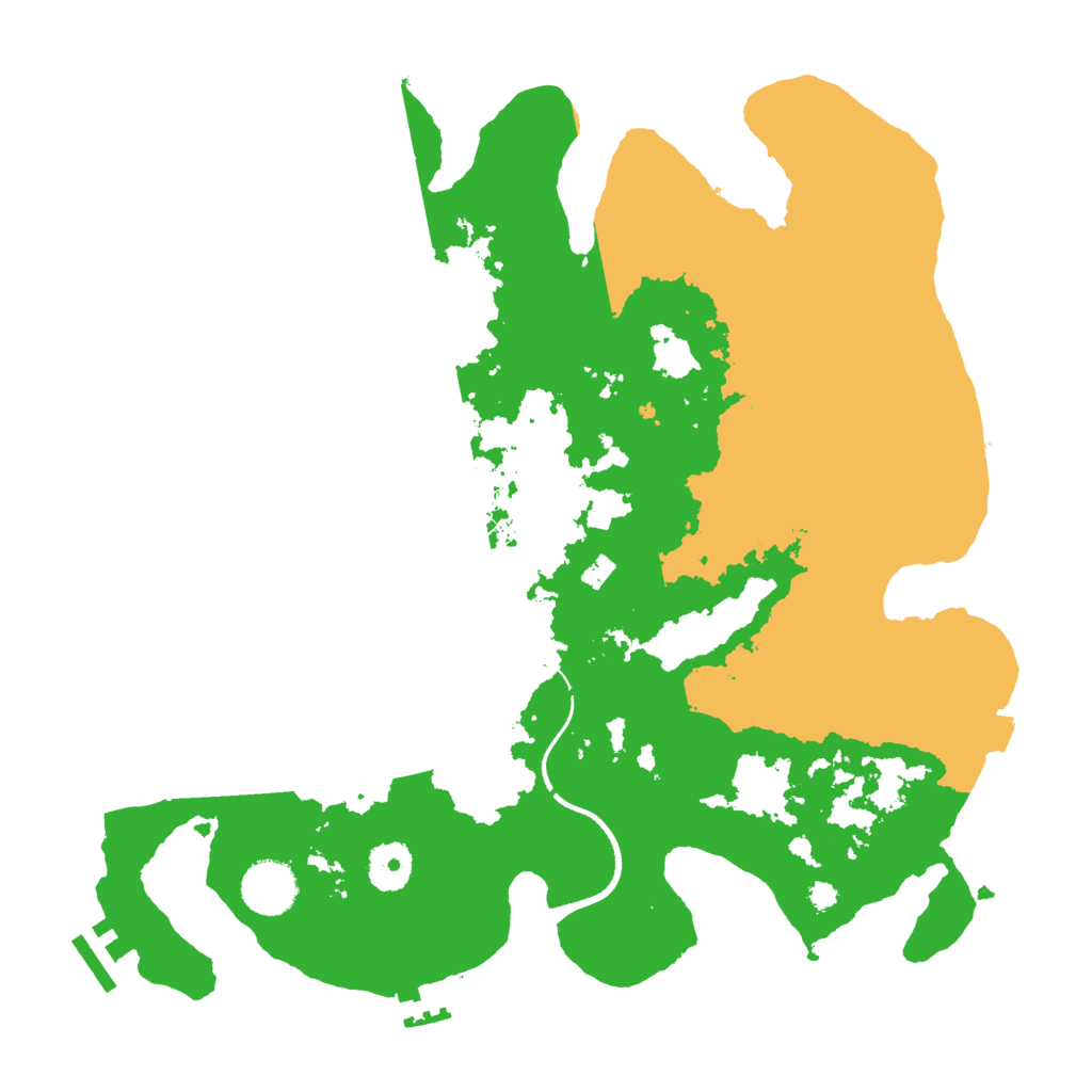 Biome Rust Map: Procedural Map, Size: 3500, Seed: 1166999638