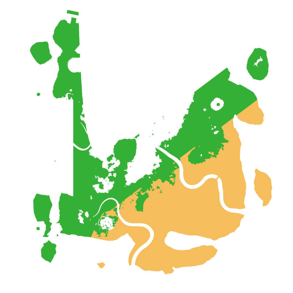 Biome Rust Map: Procedural Map, Size: 3500, Seed: 75363632