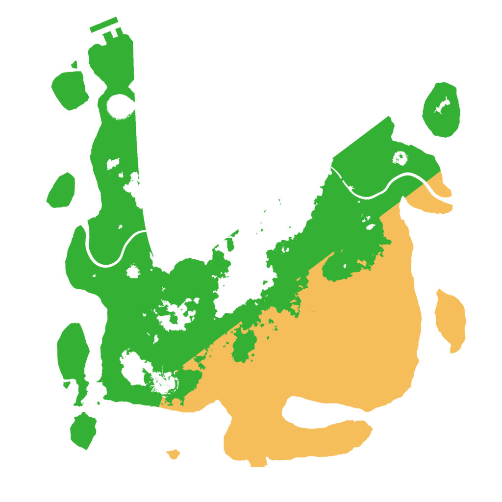 Biome Rust Map: Procedural Map, Size: 3500, Seed: 75363632