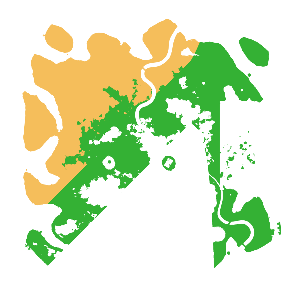 Biome Rust Map: Procedural Map, Size: 3500, Seed: 444912122