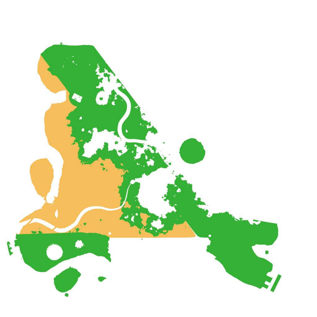 Biome Rust Map: Procedural Map, Size: 3500, Seed: 20241111