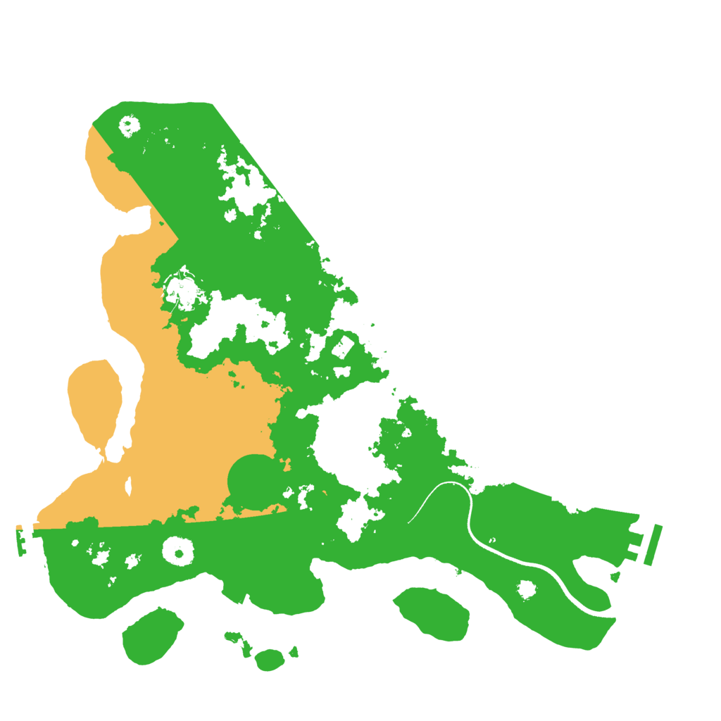 Biome Rust Map: Procedural Map, Size: 3500, Seed: 20241111