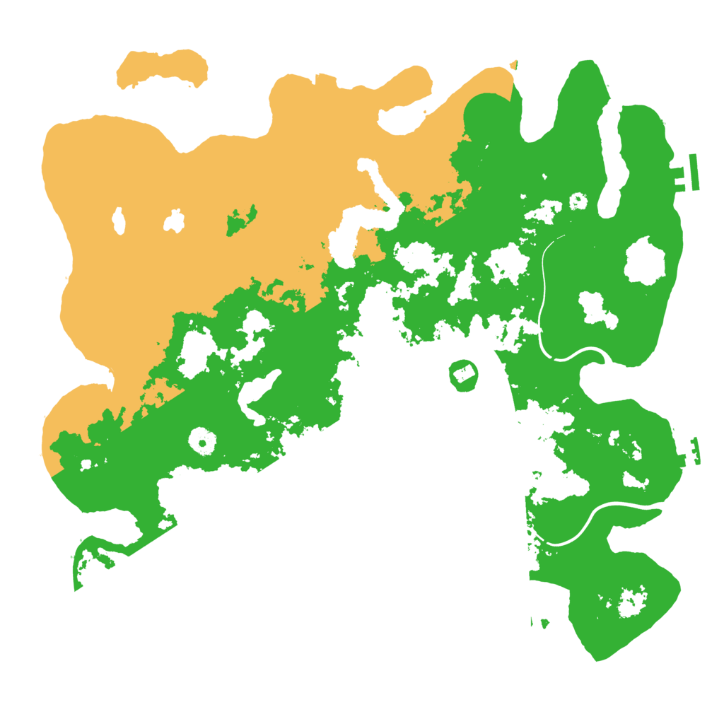 Biome Rust Map: Procedural Map, Size: 4000, Seed: 19950716