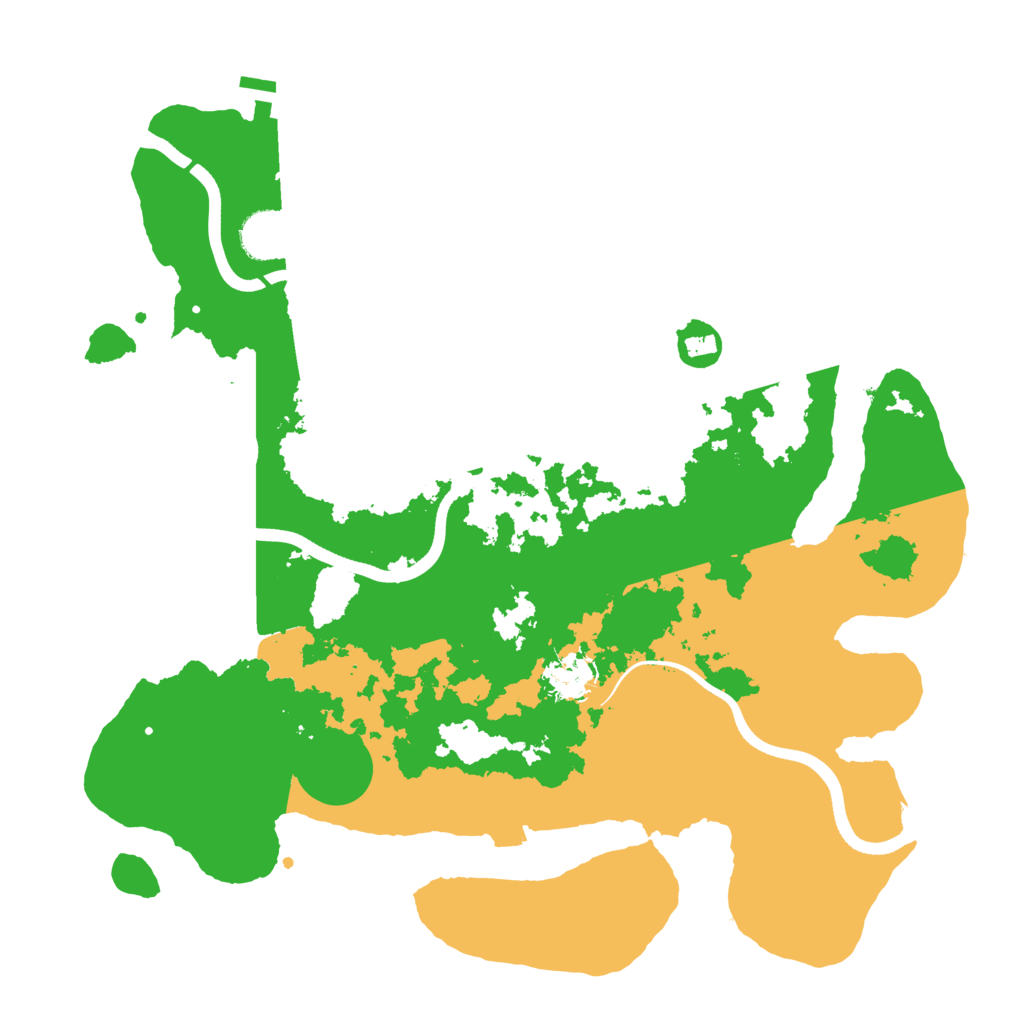 Biome Rust Map: Procedural Map, Size: 3700, Seed: 1306772313