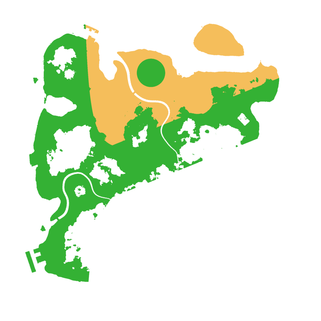 Biome Rust Map: Procedural Map, Size: 3000, Seed: 1609