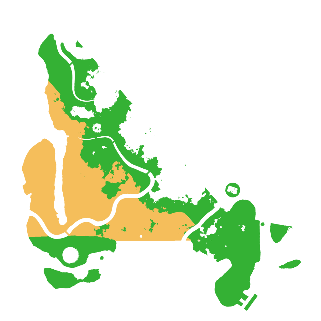 Biome Rust Map: Procedural Map, Size: 3500, Seed: 37218
