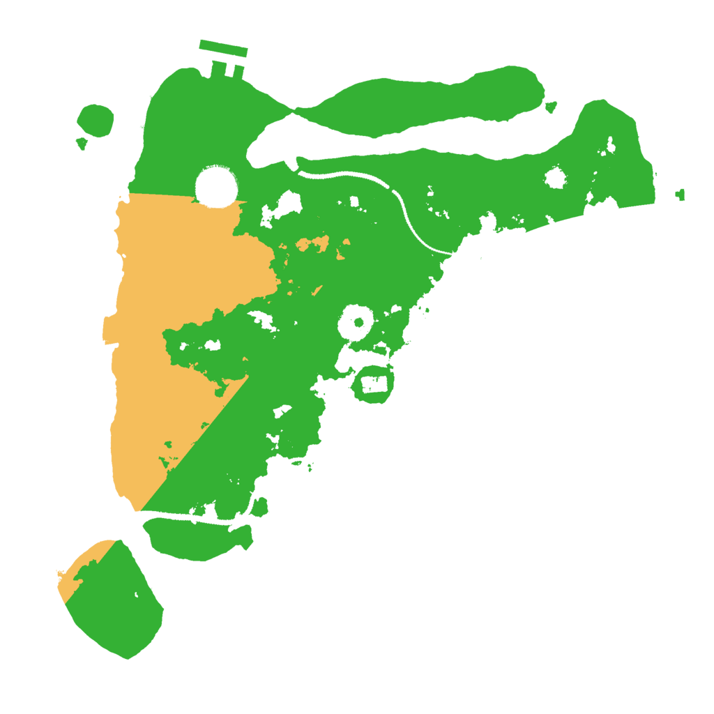 Biome Rust Map: Procedural Map, Size: 3000, Seed: 48872