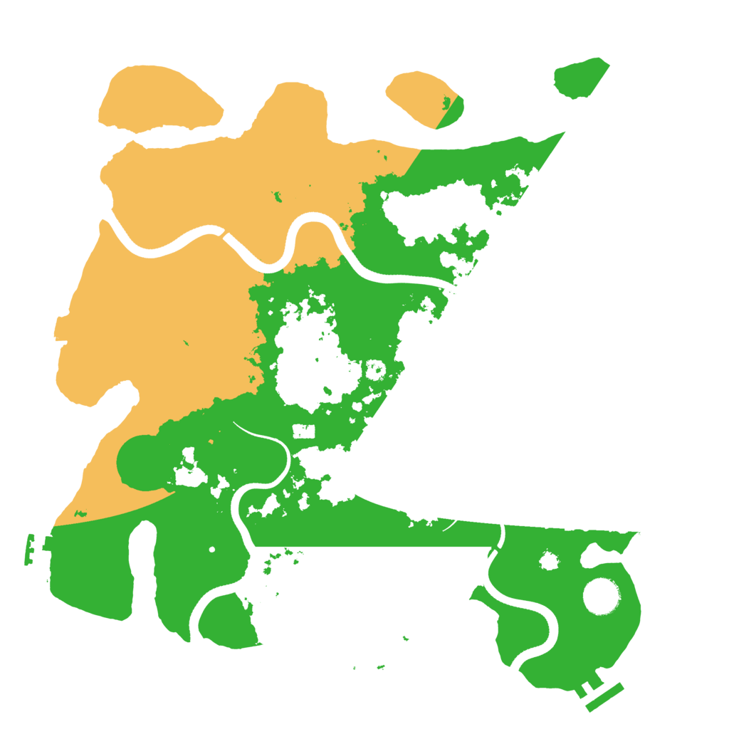 Biome Rust Map: Procedural Map, Size: 3500, Seed: 346346566